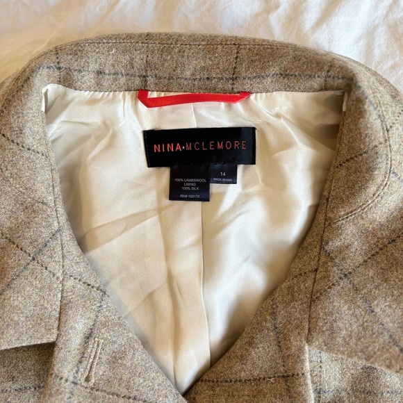 Vintage Nina McLemore Tweed Jacket, size 14 - Picture 3 of 8